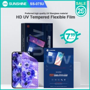 (SUNSHINE 075U)لاصق فايبر كلاس شفاف يوفي