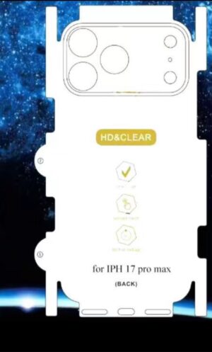 (لاصق ضهر شفاف مقطع IP17 PM)